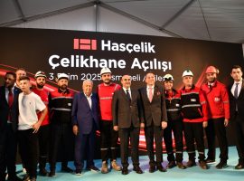 Sanayi ve Teknoloji Bakanı Mehmet Fatih KACIR Hasçelik Çelikhane Fabrikası Açılış Törenine Katıldı.